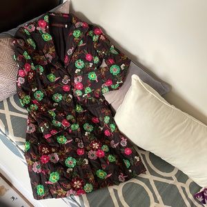 JOHNNY WAS floral embroidered jacket